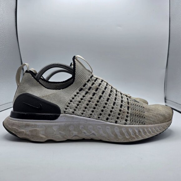 Nike React Phantom Run Flyknit 2 Mens Size 10.5 White Black Athletic Shoes main image 12
